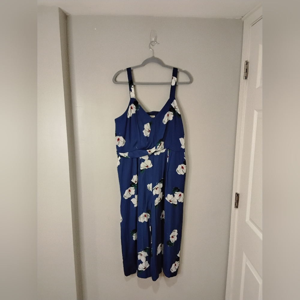 Blue Floral Maxi Dress